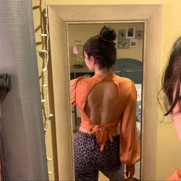 Free people satin tie top - Picture 7 of 8